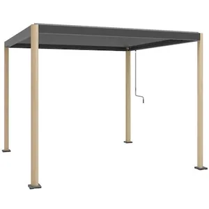Comparateur de prix : SWEEEK Pergola bioclimatique effet bois aluminium et acier lames orien...