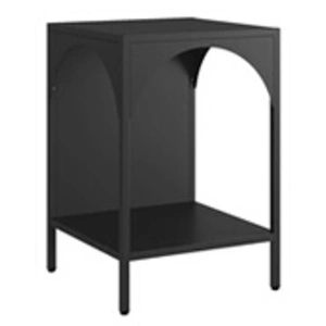 SWEEEK Table de chevet. table d'appoint en métal noir pas cher