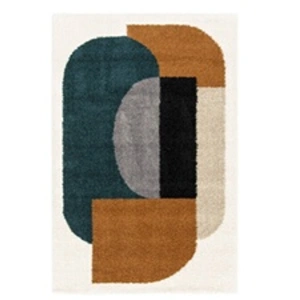 Sweeek Tapis intérieur shaggy motifs géométriques multicolore 120 x 170cm pas cher