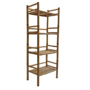 Comparateur de prix : Sweeek Etagère en bambou 4 niveaux L54cm x P32 x H144cm