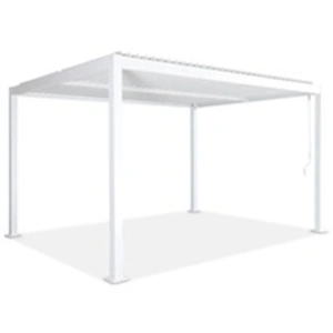 Comparateur de prix : Pergola bioclimatique blanche - SWEEEK - 3x4m - lames orientables