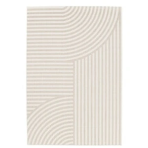 sweeek Tapis intérieur/extérieur motif arches beige 200 x 290cm 100% polyester recyclé pas cher