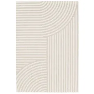 SWEEEK Tapis intérieur/extérieur motif arches beige. 160 x 230cm 100% polyester recyclé