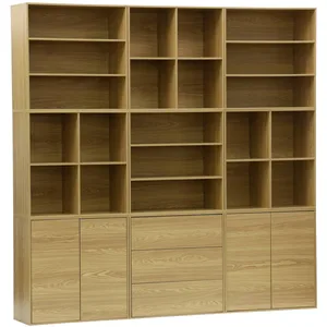 Comparateur de prix : sweeek Kit étagère, bibliothèque décor bois chêne 9 éléments kit 1