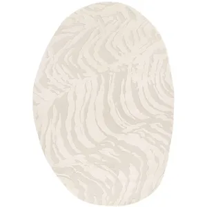 sweeek Tapis intérieur forme de galet avec relief 160x230cm