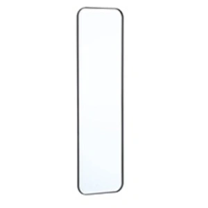 sweeek Miroir rectangulaire acier noir 34 x 119 x 1.8 cm - harold pas cher