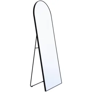 Miroir sur pied en aluminium 60 x 165 x 2.8 cm noir - justinVendu parconforama