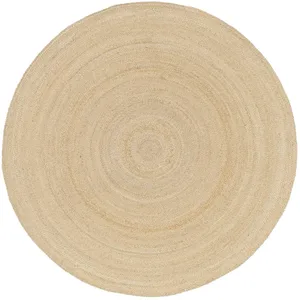 SWEEEK Tapis intérieur PADMA rond jute. naturel. différentes tailles. tissé plat TU pas cher