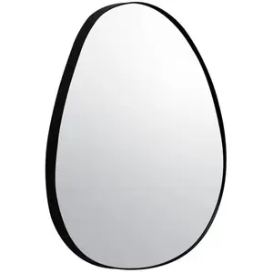 sweeek Miroir organique en métal noir harper pas cher