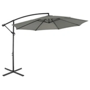 sweeek Parasol déporté rond hardelot D300cm kaki pas cher