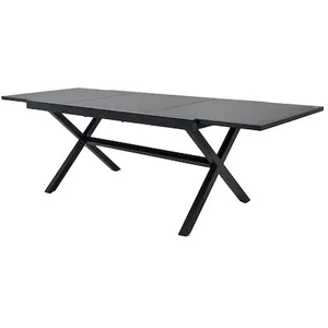 SWEEEK Table de jardin extensible aluminium 8 places anthracite - ventura pas cher