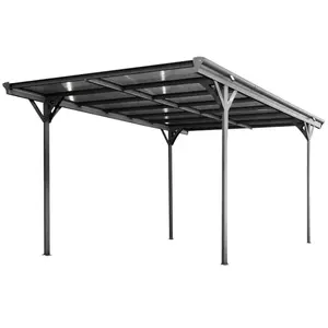 sweeek Carport aluminium, polycarbonate 15m² anthracite pas cher