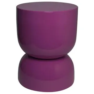 SWEEEK Table d'appoint en métal, bout de canapé effet glassy violet D32 pas cher