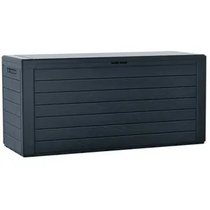 Lem Select - Coffre de jardin Woodebox Anthracite - 280L - 116cm pas cher