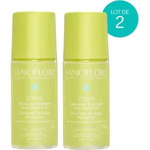 SANOFLORE Déodorant Fraicheur Bio Anti-traces 24h Citrus lot 2x50ml
