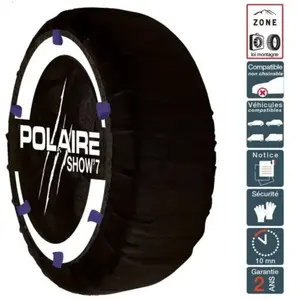 POLAIRE Chaussette neige hiver ultra résistante montage facile pour pneu 165/4... pas cher