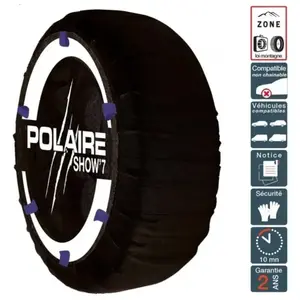 POLAIRE Chaussette neige hiver ultra résistante montage facile pour pneu 615/2... pas cher
