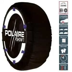 POLAIRE Chaussette neige hiver ultra résistante montage facile pour pneu 230/4... pas cher