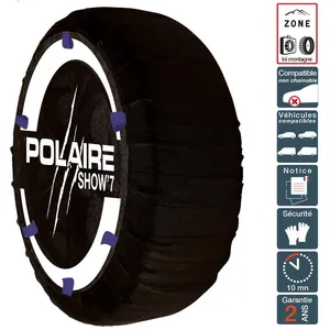POLAIRE Chaussette chaine neige textile pneu 205/45R17 haute résistance pas cher