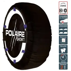 Chaussette neige ultra résistante montage facile pour pneu 220/65R365 Polaire 0S81-S7IA-19 pas cher
