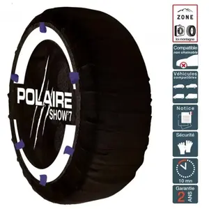 POLAIRE Chaussette neige ultra résistante montage facile pour pneu 210/55R365 ... pas cher
