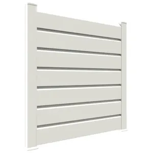 Comparateur de prix : Closea Kit cloture - Lame 16cm   - PVC Blanc - LG: 9m x H: 1m74