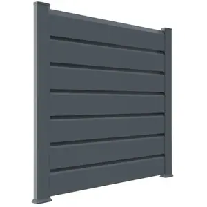 Comparateur de prix : Closea - Kit cloture - Lame 16cm - pvc Gris - lg: 6m x h: 1m13