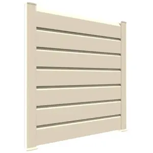 Comparateur de prix : Closea Kit cloture - Lame 16cm - PVC Beige - LG: 6m x H: 1m13