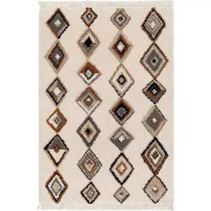 AFK Living Tapis doux et design style ethnique multicolore 200 x 290 pas cher