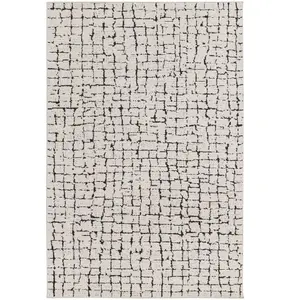 AFK Living Tapis ultra doux effet sculpté noir 200 x 290 pas cher