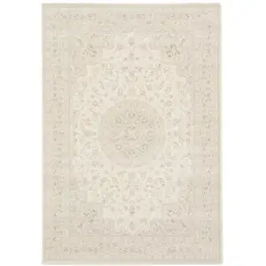 AFK Living Tapis design doux et luxueux facile à entretenir beige 160 x 230 pas cher
