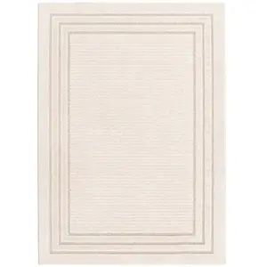 AFK Living Tapis design inspiration ethnique avec effet relief beige 160 x 230 pas cher