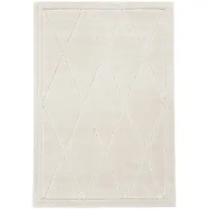 AFK Living Tapis design avec effet relief beige 160 x 230