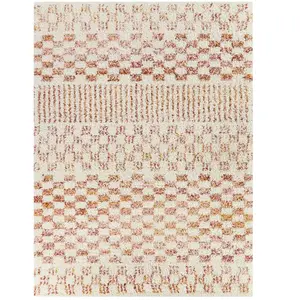 AFK Living Tapis à poil haut doux et confortable terracotta 120 x 170 pas cher