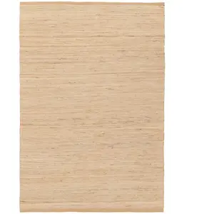 AFK Living Tapis design fait main en jute beige 120 x 170 pas cher