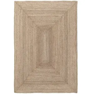 AFK Living Tapis design fait main en jute marron 160 x 230 pas cher