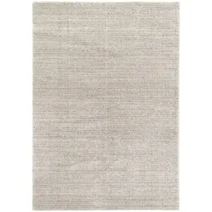 AFK Living Tapis design ultra doux en fibres recyclées gris 200 x 290