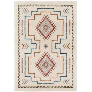 AFK Living Tapis shaggy design doux et volumineux multicolore 160 x 230 pas cher