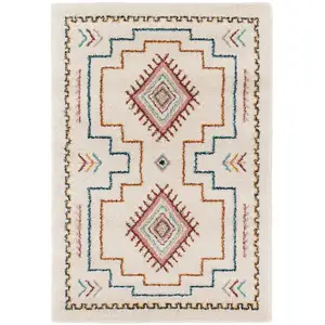 AFK Living Tapis shaggy design doux et volumineux multicolore 120 x 170 pas cher