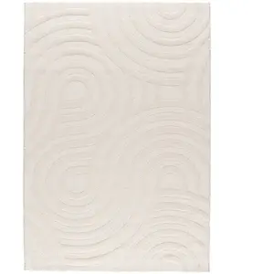 AFK Living Tapis tendance ultra doux beige 120 x 170 pas cher