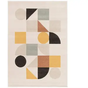 AFK Living Tapis souple et doux facile à entretenir multicolore 160 x 230 pas cher