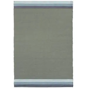 Tapis En Coton Recyclé Tissé À La Main Fado Vert pas cher