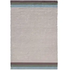 Tapis En Coton Recyclé Tissé À La Main Fado Beige pas cher