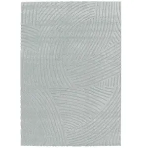 Tapis avec effet relief très doux bleu 160 x 230 pas cher
