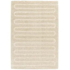 AFK Living Tapis épais ultra doux beige 120 x 170