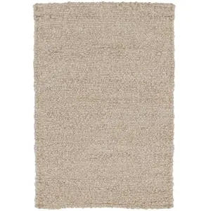 AFK Living Tapis tissé main bouclé marron 120 x 170 pas cher