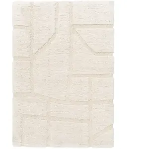 AFK Living Tapis épais ultra doux beige 160 x 230 pas cher
