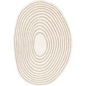 AFK Living Tapis avec effet relief très doux beige 200 x 290