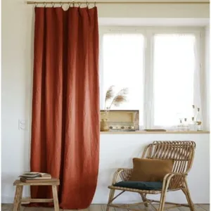 Comparateur de prix : Housse De Rêve Rideau 100% lin lavé uni 140x270 cm