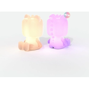 Comparateur de prix : Veilleuse Dino Light - Veilleuse Led Rechargeable Usb-c Rose Et Orange